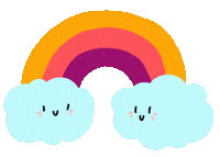 kristinamademe art illustration rainbow sweet Sticker