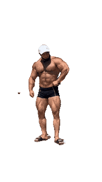 Muscle Body Sticker by Database數據