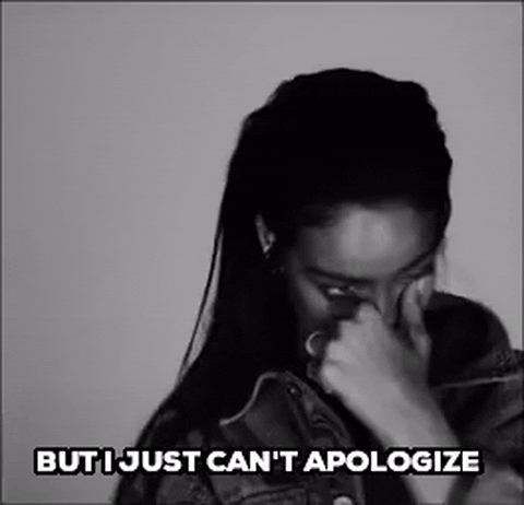 four five seconds but i just can't apologize GIF by Rihanna