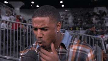 contemplating michael b. jordan GIF by NBA