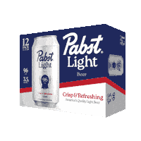 pabstlight beer pbr pabst blue ribbon new beer Sticker
