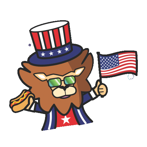 Independence Day Crypto Sticker by Loaded Lions