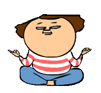 Peace Meditation Sticker by bimay