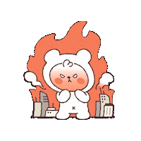 Angry Bear Sticker