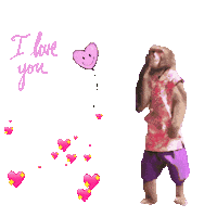 I Love You Fun Sticker
