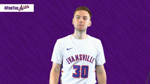 Purple Aces Evansville GIF by UE Athletics