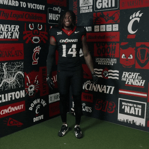 Cincinnati Football Jackson GIF by Cincinnati Bearcats