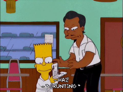 jumping bart simpson GIF