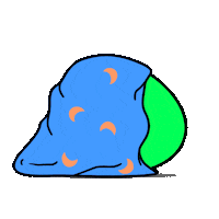 MissYeika green sleep monster dream Sticker