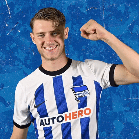 Happy Football GIF by Hertha BSC
