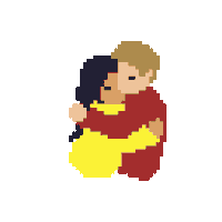 stickernoob love hug spin tommy Sticker