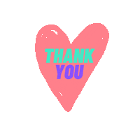 Thanks Thank You Sticker by My Mindful Year