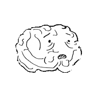 wuraolakayode thinking brain thought forgetful Sticker
