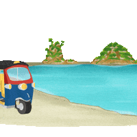 Coral Island Vacation Sticker by Concept Holidayz