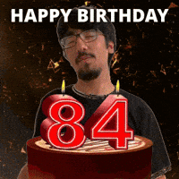 84 Birthday GIF
