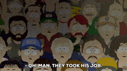sad crowd GIF by South Park 