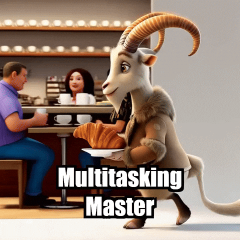 Coffeeshop Multitasking GIF by Radiantelope