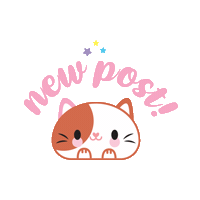 Kitty New Post Sticker by strawberrystyle