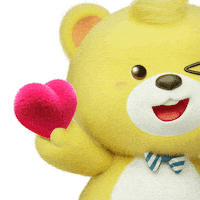 Love You Bear Sticker by Promina Indofood