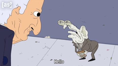Old Man Hello GIF by Adult Swim