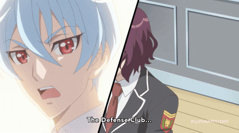 cute high earth defense club love GIF by Funimation