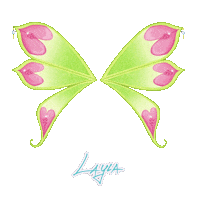 Glitter Wings Sticker