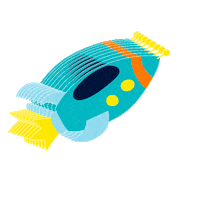 Space Adventure Sticker by BABAUBA