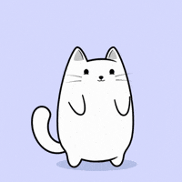 Sorry White Cat GIF by MESA My Emotional Support Animal