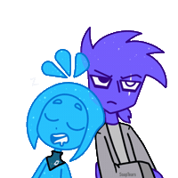 Dark Blue Sleep Sticker