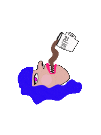 But First Coffee Sticker by Roya So Artsy