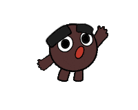 strawtree cute hello chocolate hola Sticker