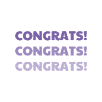 Winner Congrats Sticker by Jamie Makeup