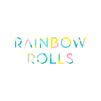 rainbowrolls rainbow delicioso rolls sano Sticker