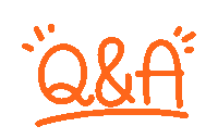 Q And A Question Sticker by Andreea Illustration
