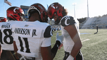 University Of Cincinnati Handshake GIF by Cincinnati Bearcats