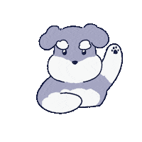 kkamtoon 강아지 kkamtoon 깜툰 슈나 Sticker