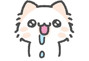 cat cut Sticker by ACHTUNG
