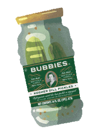 Dill Pickles Pickle Sticker by Bubbies Pickles