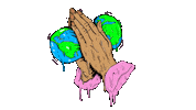 Earth Pray Sticker by deladeso