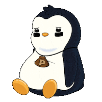 Still Waiting What Sticker by Pudgy Penguins