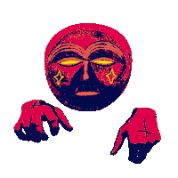 snakearrows trippy psychedelic weird creep Sticker