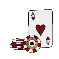 Heart Poker Sticker