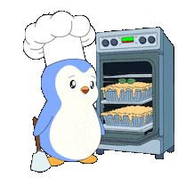 Hungry Penguin Sticker by Pudgy Penguins