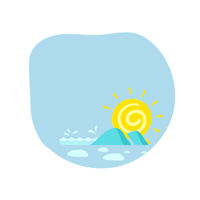 Beach Sun Sticker by V&Cparadise