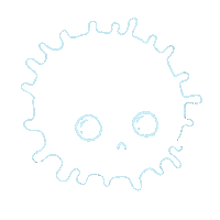 Sad Bacteria Sticker