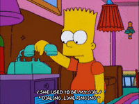 calling bart simpson GIF