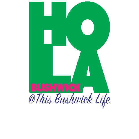 Neon Hello Sticker by This Bushwick Life