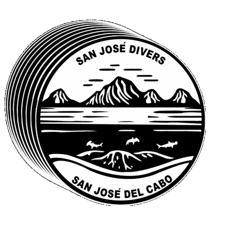 Sanjosedivers giphygifmaker shark diving sharks Sticker
