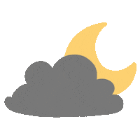 Night Moon Sticker