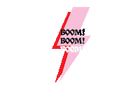 David Bowie Pink Sticker by Shekou Woman